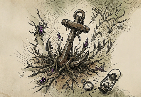 Anchor botanical illustration
